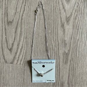 Belk Silverworks Fine Silver Plated Bead Necklace